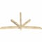 Ekena Millwork Alberta Rough Sawn Timber Gable Bracket, Douglas Fir, 96"W x 56"H x 4"D x 4"F, 14/12 Pitch GBW096X56X0404ALB00RDF - alternate 4